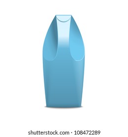 Blue vector  juice, milk, yogurt, creative package