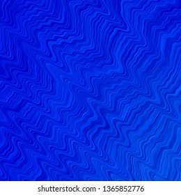 BLUE vector layout with circular arc. Bright sample with colorful bent lines, shapes. Design for your business promotion.