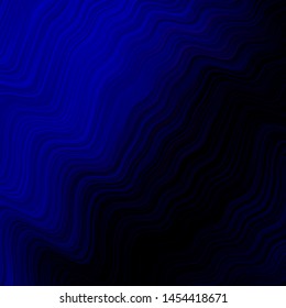  Blue vector layout with curved lines. A sample with colorful lines, shapes. A completely new design for your business.