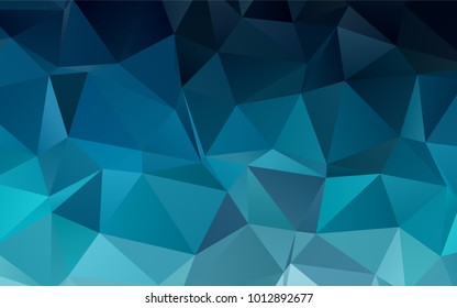 BLUE vector low poly background. A sample with polygonal shapes. Brand-new design for your business.