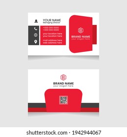 Blaue Vektorgrafik, moderne abstrakte, saubere und einfache Visitenkartenvorlage, Horizontale Namenskarte, stilvolles Schreibtischdesign und Visitenkarte, kreatives und professionelles Visitenkartendesign.