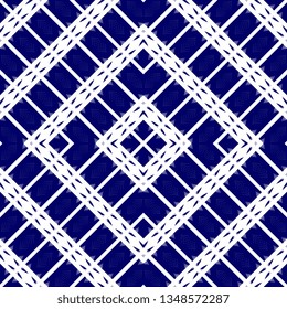 blue Vector modern geometric tiles pattern lined shape
