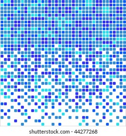 Blue vector mosaic