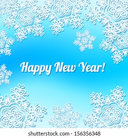 Blue vector new year background