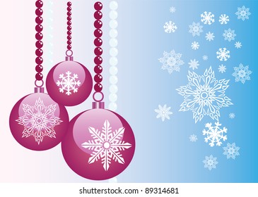 blue vector new year illustration