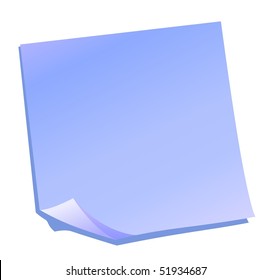 blue vector notes icon