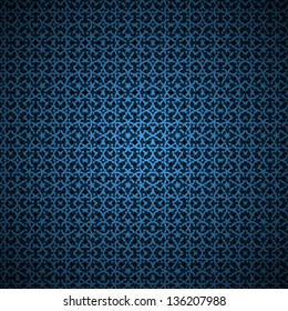 Blue vector ornament abstract background pattern in eps10