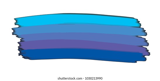 Blue vector pallette in the shape of stripes