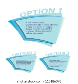 Blue Vector Paper Progress background / product choice or versions