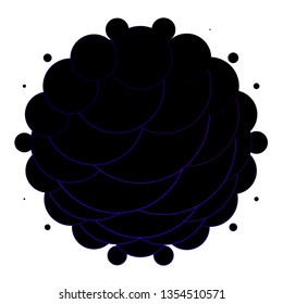  Blue vector pattern with circles. Abstract illustration with colorful spots in nature style. Pattern for wallpapers, curtains.