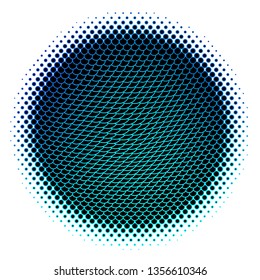 Blue vector pattern with circles. Colorful illustration with gradient dots in nature style. Pattern for business ads.