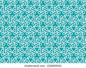 Blue, vector pattern with colorful hexagons. Pattern for ads, leaflets. Blue Grid background. Hexagonal cell texture, Honeycomb