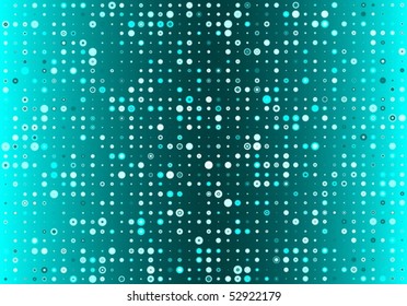 Blue vector pattern of dots