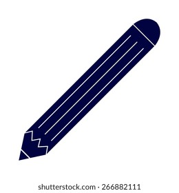 Blue Vector Pencil Icon