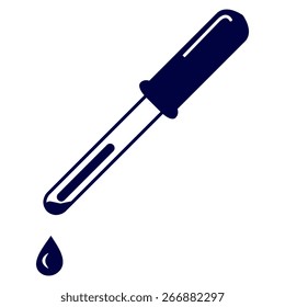 Blue vector pipette icons