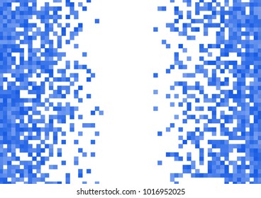 Blue vector pixel background