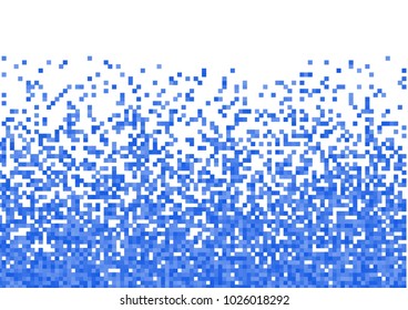 Blue vector pixel background