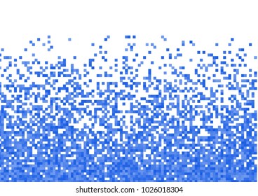 Blue vector pixel background