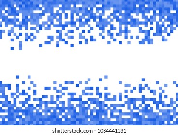 Blue vector pixel background