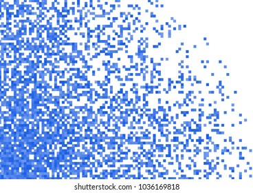 Blue vector pixel background
