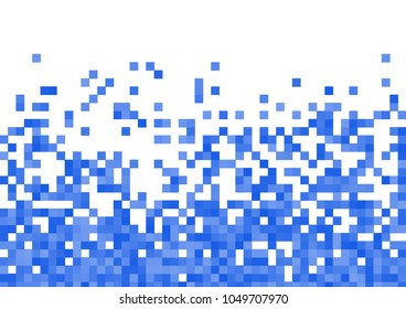 Blue vector pixel background