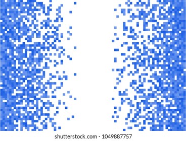 Blue vector pixel background