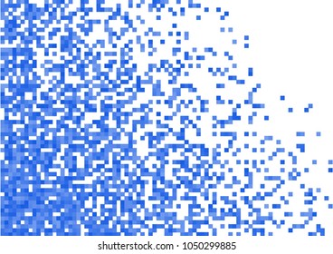 Blue vector pixel background