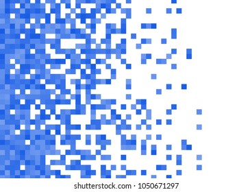 Blue vector pixel background