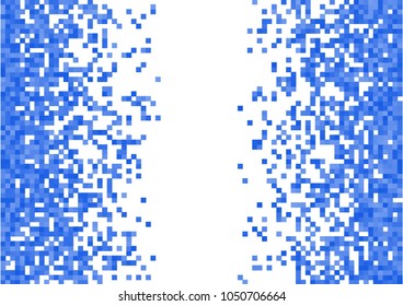 Blue vector pixel background