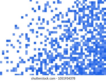Blue vector pixel background