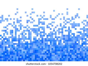 Blue vector pixel background