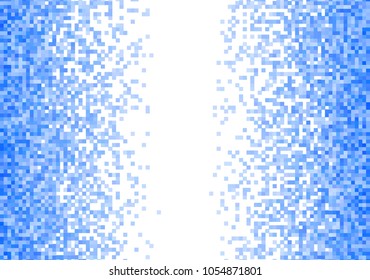 Blue vector pixel background