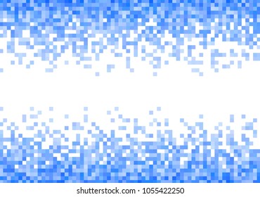 Blue vector pixel background