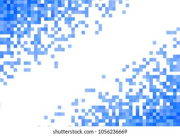 Blue vector pixel background