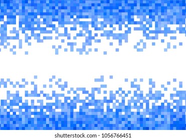 Blue vector pixel background