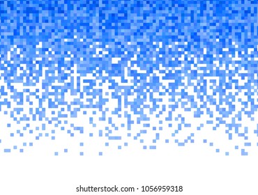 Blue vector pixel background