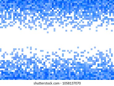 Blue vector pixel background
