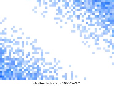 Blue vector pixel background