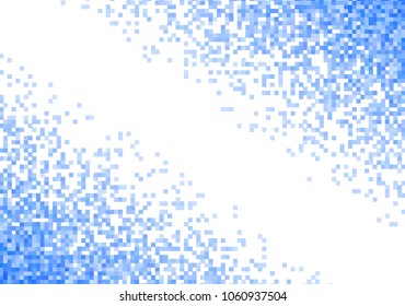 Blue vector pixel background