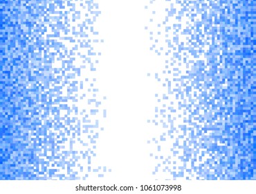 Blue vector pixel background
