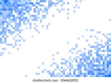 Blue vector pixel background