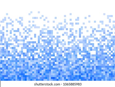 Blue vector pixel background