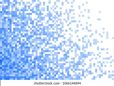 Blue vector pixel background