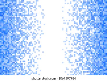 Blue vector pixel background
