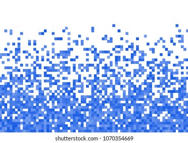 Blue vector pixel background
