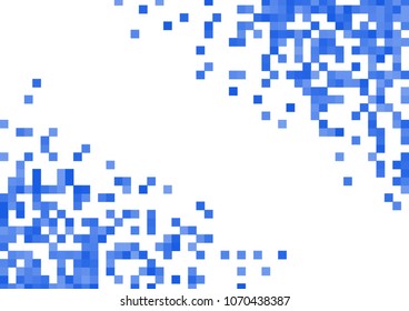 Blue vector pixel background