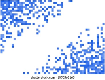 Blue vector pixel background