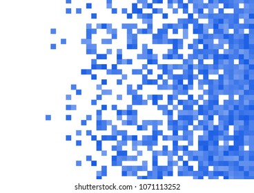 Blue vector pixel background