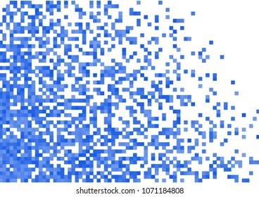 Blue vector pixel background