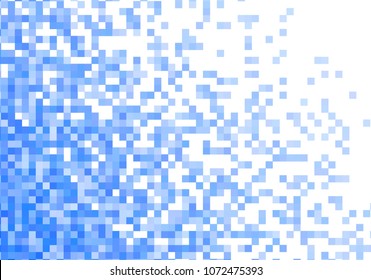 Blue vector pixel background